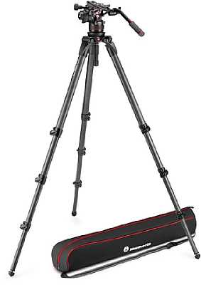 Manfrotto MVK612CTALL Nitrotech 612 Carbon Video-Stativ. [Foto: Manfrotto]