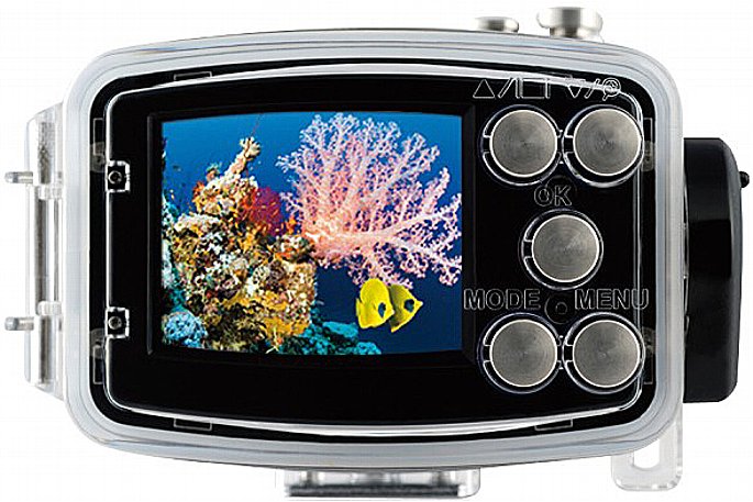 Bild Alle Tasten der Easypix GoXtreme Deep Sea sind auch im Untewassergehäuse bedienbar. [Foto: Easypix]