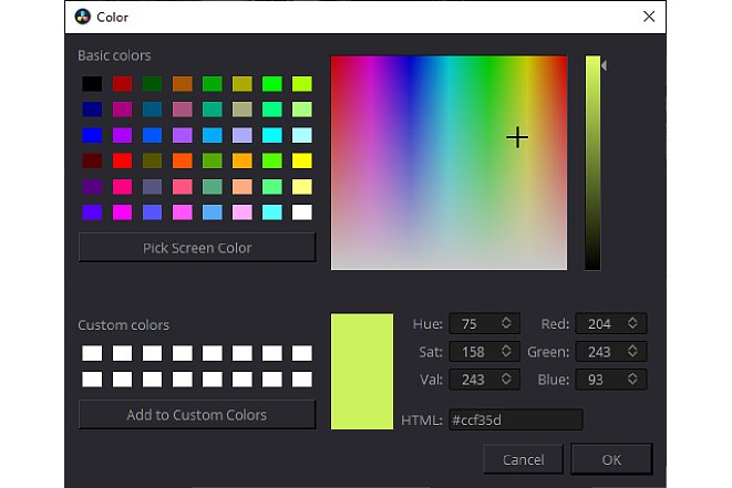 Bild Wenn die Farbe einem bestimmten Farbwert entsprechen soll, dann können Sie diese über den detaillierten Farbdialog anpassen. [Foto: Medianord]