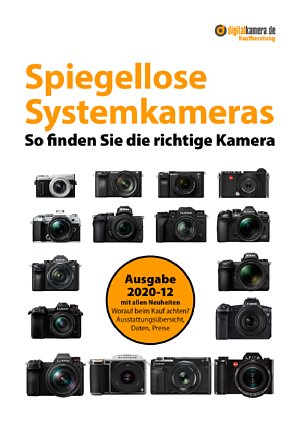 Bild digitalkamera.de-Kaufberatung Spiegellose Systemkameras 2020-12. Die neue Ausgabe wurde durchgesehen und erweitert und enthält alle Neuheiten bis November 2020. Insgesamt sind derzeit 88 verschiedene spiegellose Systemkameras erhältlich. [Foto: MediaNord]