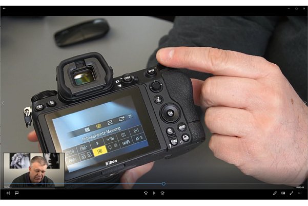 Bild In dem Schulungsvideo Kamerakurs Fortgeschrittene für Nikon erklärt Uli Soja fortgeschrittene Funktionen anhand von Nikon-Kameras (hier der Z 7II). [Foto: MediaNord]