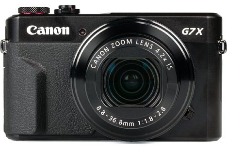 Bild Im Gegensatz zum Vorgängermodell und zu RX100-Konkurrenz bietet die Canon PowerShot G7 X Mark II einen kleinen Handgriff mit rutschfestem Bezug. [Foto: MediaNord]