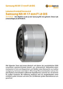 Samsung NX-M 17 mm F1.8 OIS mit NX mini Labortest, Seite 1 [Foto: MediaNord]