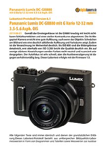 Panasonic Lumix DC-GX880 mit G Vario 12-32 mm 3.5-5.6 Asph. OIS Labortest, Seite 1 [Foto: MediaNord]