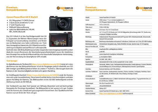 Bild Im Kapitel Marktübersicht der Kaufberatung Premium-Kompaktkameras sind die Kameras größenrichtig zueinander dargestellt. So bekommt der Leser auf den ersten Blick einen Eindruck der Größe der Kamera, hier die kleinste... [Foto: MediaNord]
