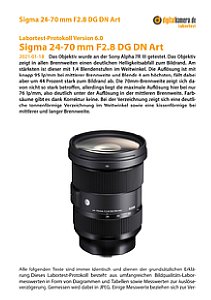 Sigma 24-70 mm F2.8 DG DN Art mit Sony Alpha 7R III Labortest, Seite 1 [Foto: MediaNord]
