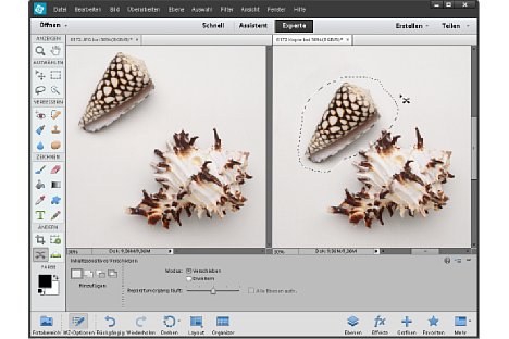 Bild Photoshop Elements 12 verschiebt Hauptmotive und retuschiert automatisch alle Rückstände. [Foto: Heico Neumeyer]