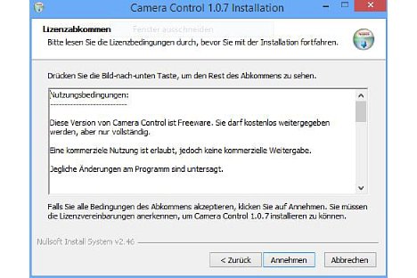 Bild Camera Control für Olympus ist Freeware. [Foto: MediaNord]