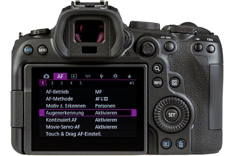 Bild Die Canon EOS R6 bietet einen großen dreh- und schwenkbaren Touchscreen sowie einen hochauflösenden elektronischen Sucher. [Foto: MediaNord]