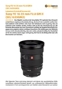 Sony FE 16-35 mm F2.8 GM II (SEL1635GM2) mit Alpha 7R V Labortest, Seite 1 [Foto: MediaNord]