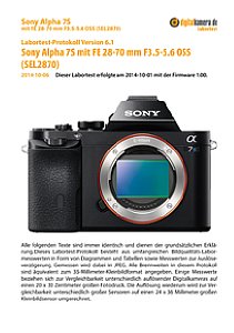 Sony Alpha 7S mit FE 28-70 mm 3.5-5.6 OSS (SEL-2870) Labortest, Seite 1 [Foto: MediaNord]