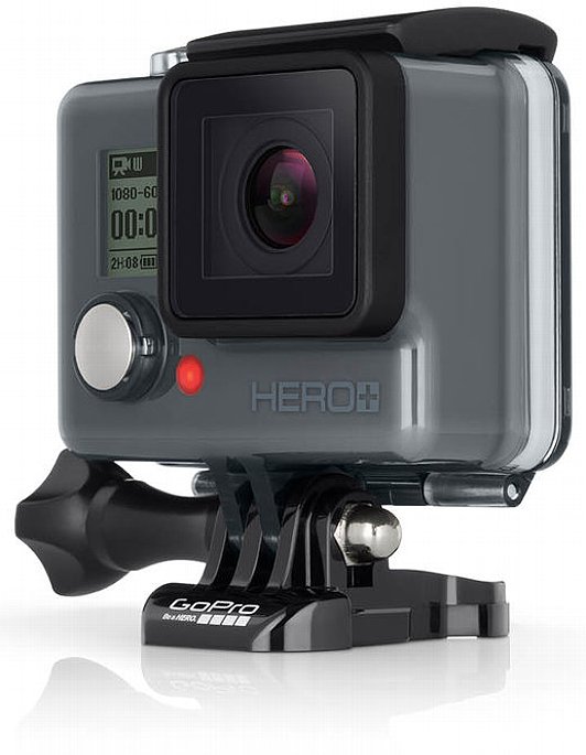 Bild Bei der GoPro Hero+ LCD Actioncam ist die eigentliche Kamera fest ins Schutzgehäuse integriert. [Foto: GoPro]