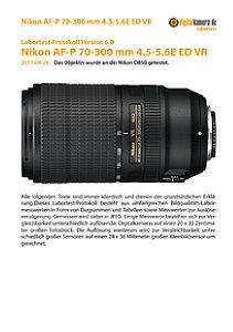 Nikon AF-P 70-300 mm 4.5-5.6E ED VR mit D850 Labortest, Seite 1 [Foto: MediaNord]