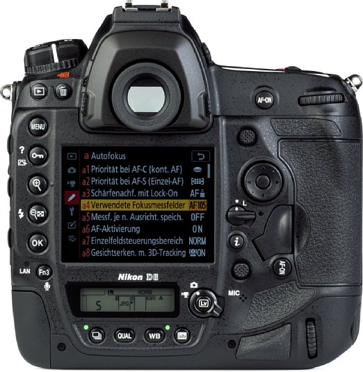 Bild Die Nikon D6 verfügt nicht nur über einen großen Spiegelreflexsucher, sondern auch über einen üppigen, fein auflösenden Touchscreen sowie über zwei Statusdisplays (eines auf der Oberseite). [Foto: MediaNord]