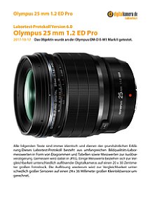Olympus 25 mm 1.2 ED Pro mit OM-D E-M1 Mark II Labortest, Seite 1 [Foto: MediaNord]