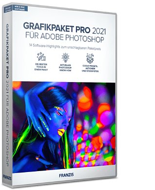 Bild Franzis Grafikpaket Pro 2021 für Adobe Photoshop. [Foto: Franzis]