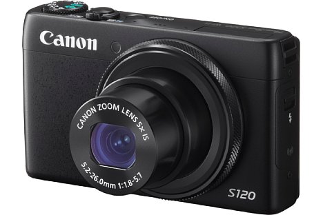 Bild Auch bei der Canon PowerShot S120 fanden die meisten Änderungen unter der Haube statt. Der DIGIC 6 sorgt für einen 50 Prozent schnelleren Autofokus und eine hohe Serienbildrate. [Foto: Canon]
