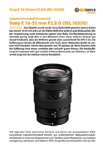Sony E 16-55 mm 2.8 G (SEL1655G) mit Alpha 6600 Labortest, Seite 1 [Foto: MediaNord]