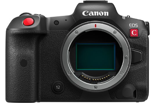 Bild Die Canon EOS R5 C besitzt im Gegensatz zur EOS R5 keinen Sensor-Shift-Bildstabilisator. Die 13 Funktionstasten sind durchnummeriert, zwischen Bajonett und Handgriff etwa die Taste 12. [Foto: Canon]