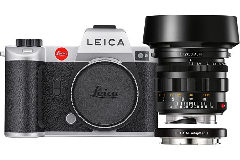 Bild Leica SL2 Kit mit Noctilux-M 1:1.2/50 Asph. und M-Adapter L. [Foto: Leica]