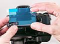 S+M Rehberg digiCOVER hybrid glas Displayschutzfolie kann leicht selber auf den Kamera-Monitor aufgesetzt werden. [Foto: MediaNord]