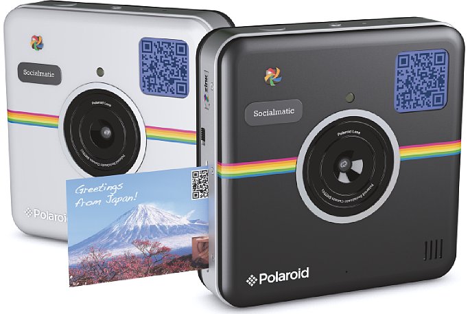 Bild Die Polaroid Socialmatic kann Bilder wahlweise sofort ausdrucken oder in soziale Netzwerke stellen. [Foto: Polaroid]