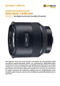Zeiss Batis 1.8/85 mm mit Sony Alpha 7R II Labortest, Seite 1 [Foto: MediaNord]