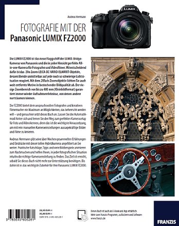 Franzis 'Fotografie mit der Panasonic Lumix FZ2000'. [Foto: Franzis]