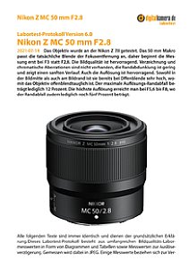 Nikon Z MC 50 mm F2.8 mit Z 7II Labortest, Seite 1 [Foto: MediaNord]