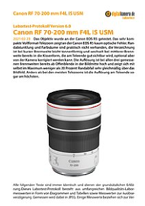 Canon RF 70-200 mm F4L IS USM mit EOS R5 Labortest, Seite 1 [Foto: MediaNord]