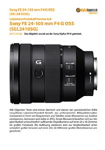 Sony FE 24-105 mm F4 G OSS (SEL24105G) mit Alpha 7R III Labortest, Seite 1 [Foto: MediaNord]