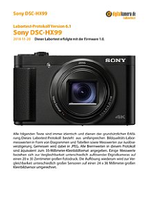 Sony DSC-HX99 Labortest, Seite 1 [Foto: MediaNord]