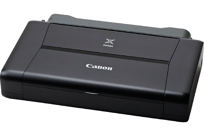 Bild Der Canon Pixma iP110 druckt mit Canons FINE-Technologie. Dazu verwendet er ein 5-Tintensystem mit Farbtank und Schwarztinte. [Foto: Canon]