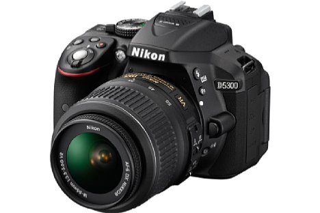 Bild Die neue Nikon D5300 verfügt über eingebautes WLAN sowie ein GPS-Modul. [Foto: Nikon]