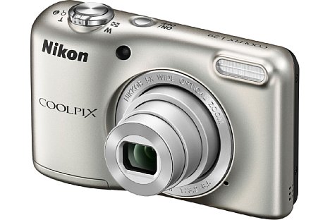 Bild Die Nikon Coolpix L29 gibt es auch in Silber... [Foto: Nikon]