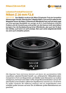 Nikon Z 26 mm F2.8 mit Z 8 Labortest, Seite 1 [Foto: MediaNord]