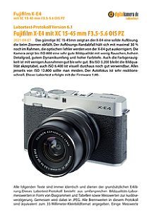 Fujifilm X-E4 mit XC 15-45 mm F3.5-5.6 OIS PZ Labortest, Seite 1 [Foto: MediaNord]