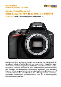 Nikon D3500 mit AF-P 18-55 mm 3.5-5.6G DX VR Labortest, Seite 1 [Foto: MediaNord]
