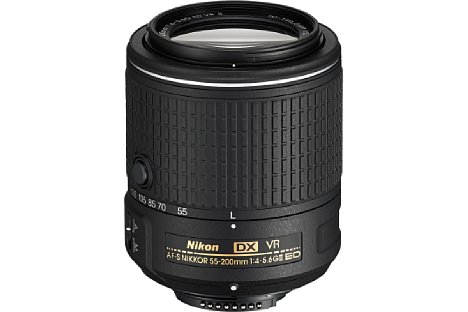 Bild Das Nikon AF-S DX 55-200 mm 4.0-5.6 G II ED VR eignet sich für Kameras mit Sensor im DX-Format. Es ergänzt das AF-S DX Nikkor 18-55 mm 1:3,5-5,6G VR II. [Foto: Nikon]