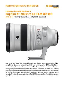 Fujifilm XF 200 mm F2 R LM OIS WR mit X-T3 Labortest, Seite 1 [Foto: MediaNord]