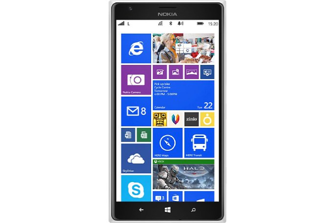Bild Mehr Platz für Windows Phone: Auf dem Homecreen zeigt das Lumia 1520 eine dritte Spalte für die Live-Tiles. [Foto: Nokia]