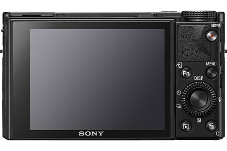 Bild Obwohl der Touchscreen der Sony DSC-RX100 VII mit 7,5 Zentimeter Diagonale nicht sonderlich groß ausfällt, nimmt er den größten teil der Rückseite ein. Die kleinen Bedienelemente drängeln sich fast alle rechts vom Display. [Foto: Sony]