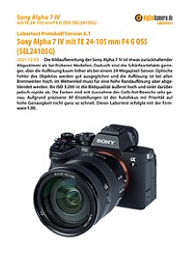Sony Alpha 7 IV mit FE 24-105 mm F4 G OSS (SEL24105G) Labortest, Seite 1 [Foto: MediaNord]