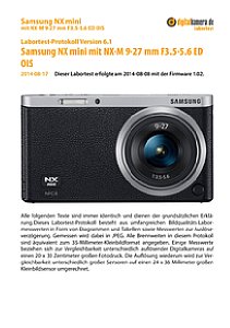 Samsung NX mini mit NX-M 9-27 mm F3.5-5.6 ED OIS Labortest, Seite 1 [Foto: MediaNord]