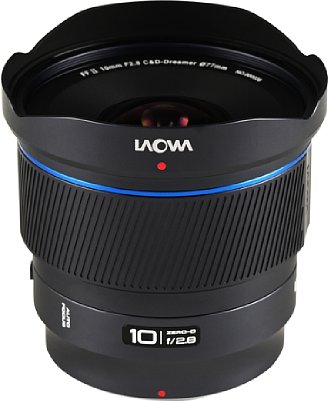 Bild In den Versionen für Nikon Z und Sony E bietet das Laowa AF 10 mm F2,8 Zero-D FF einen Autofokus, zudem kommt das Objektiv ohne manuellen Blendenring. [Foto: Laowa]