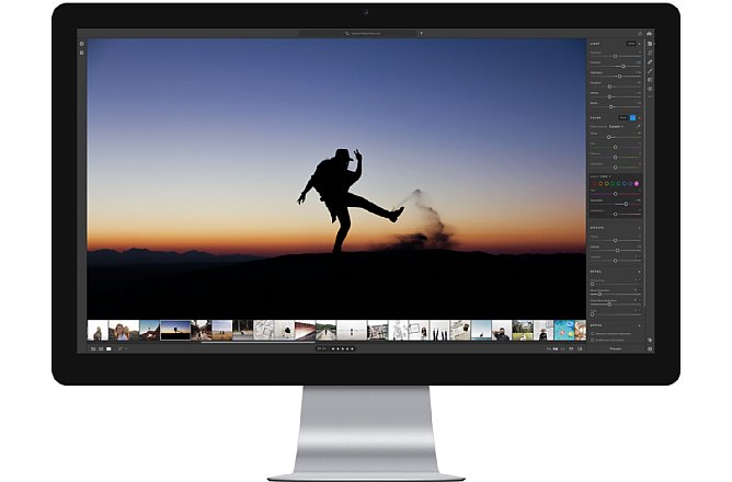 Bild Adobe Lightroom CC auf einem großen Desktop-Monitor. [Foto: Adobe]