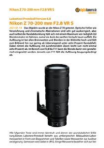 Nikon Z 70-200 mm F2.8 VR S mit Z 7II Labortest, Seite 1 [Foto: MediaNord]