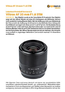 Viltrox AF 35 mm F1.8 STM mit Sony Alpha 7R III Labortest, Seite 1 [Foto: MediaNord]