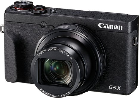 Bild Canon hat der PowerShot G5 X Mark II ein deutlich kompakteres Design verpasst. Der Sucherbuckel samt Blitzschuh ist weg, das Objektiv zoomt nun sogar fünffach und der Sucher ist ausfahrbar. [Foto: Canon]